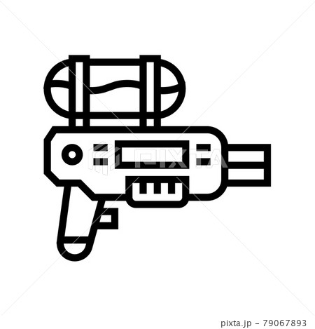 water gun for summer game line icon vector illustration water gun for summer game line icon vector illustration 79067893