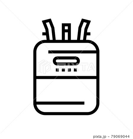 helium cylinder for balloon line icon vector illustration helium cylinder for balloon line icon vector illustration 79069044