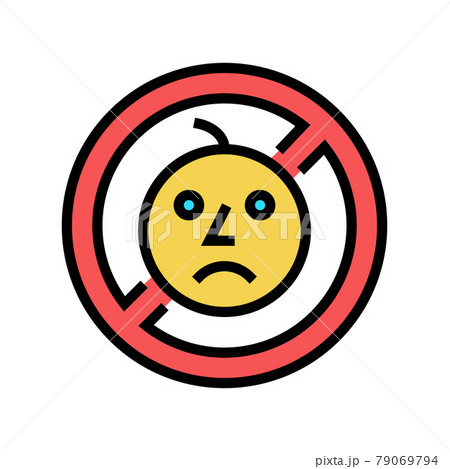 child prohibition sign color icon vector illustration 79069794