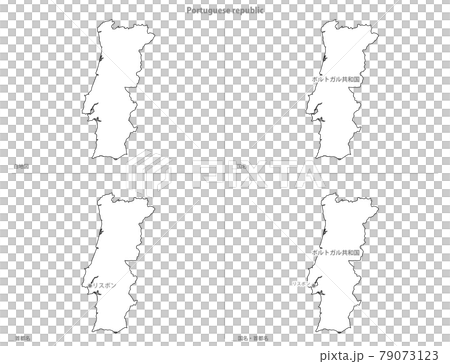 Blank Map-Europe-Portugal 79073123