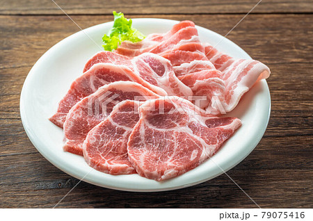 豚肉　肩ロースとバラ 79075416