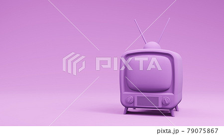 television TV vintage design , 3d rendering 79075867