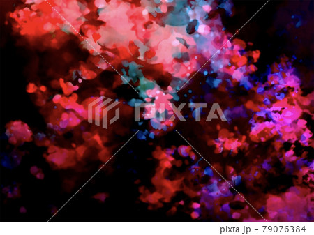 暗闇に光るキラキラ幻想的なピンクのテクスチャ背景のイラスト素材