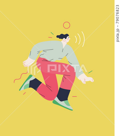 Happiness - happy people jumping in the air cheerfully Happiness - happy people jumping in the air cheerfully 79076823