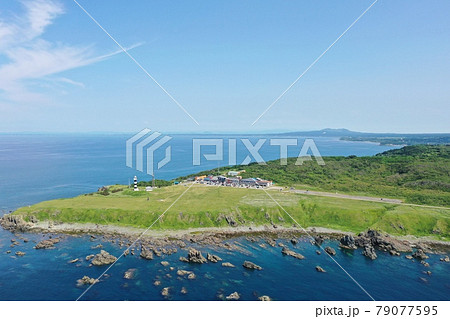 男鹿半島入道埼　空撮 79077595