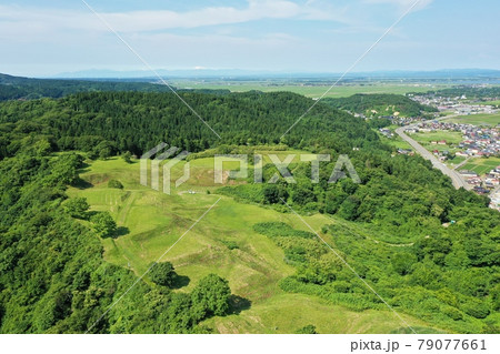 続100名城 脇本城址 空撮 続100名城 脇本城址 空撮 79077661