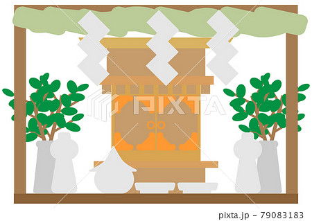 しめ縄ありの神棚 しめ縄ありの神棚 79083183