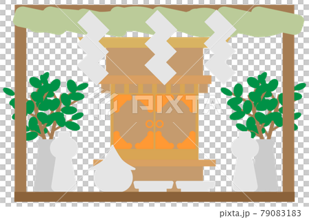 Kamidana with shimenawa Kamidana with shimenawa 79083183