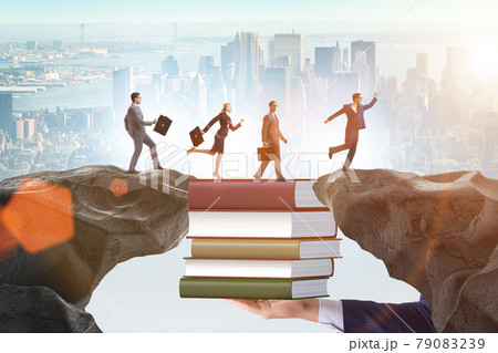 Concept of education in business with business people 79083239