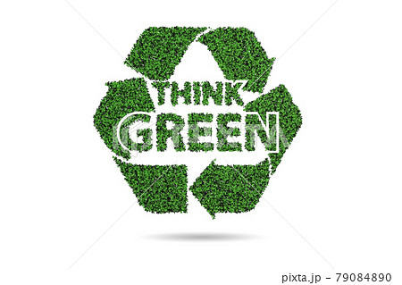 Think green ecological concept - 3d rendering 79084890
