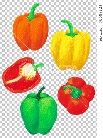 油畫棒插畫-辣椒粉 79085823