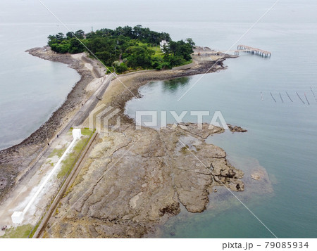 佐久島のイーストハウス 空撮 佐久島のイーストハウス 空撮 79085934