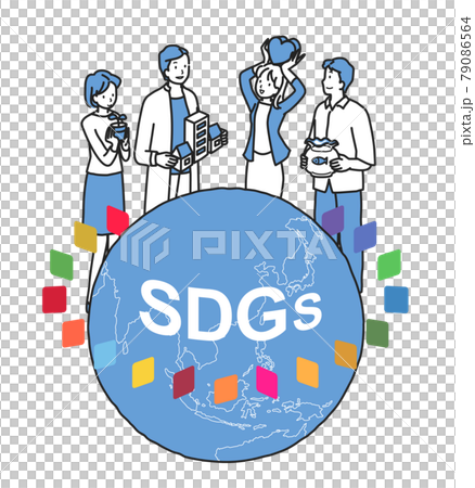 SDGsに取り組む人々 79086564