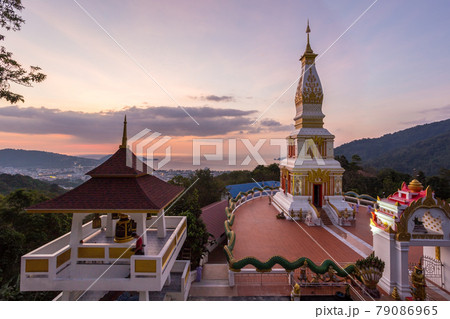 Doi thep nimit monastery on the top of Patong hill, Phuket, Thailand 79086965
