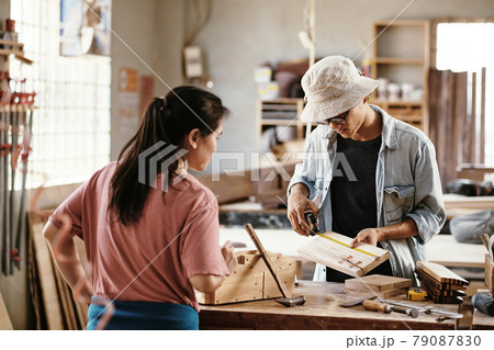 Carpenters Working on Project 79087830