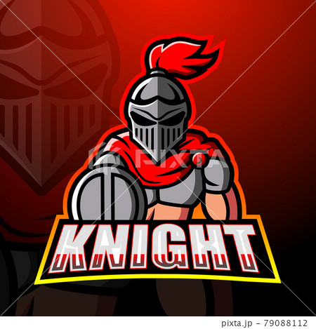 Knight mascot esport logo design 79088112