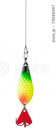 Fishing lure on white Fishing lure on white 79088997