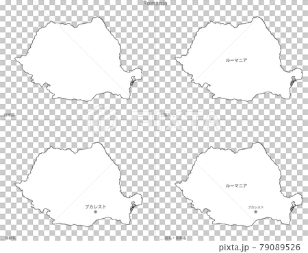 白地図-ヨーロッパ-ルーマニア 79089526