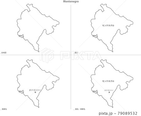 白地図-ヨーロッパ-モンテネグロ