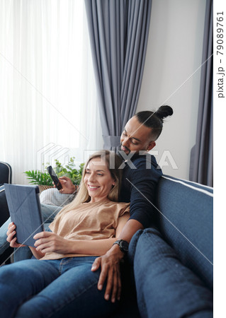 Couple watching entertaining show 79089761