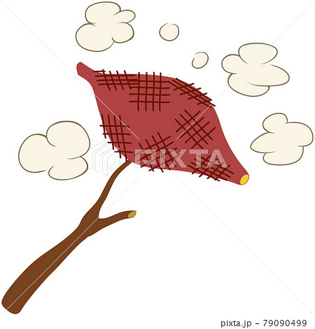 焼き芋のイラストのイラスト素材