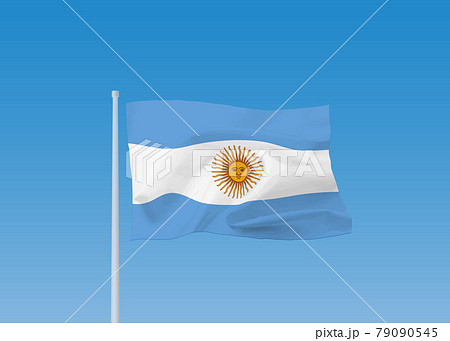 アルゼンチン共和国の国旗 79090545
