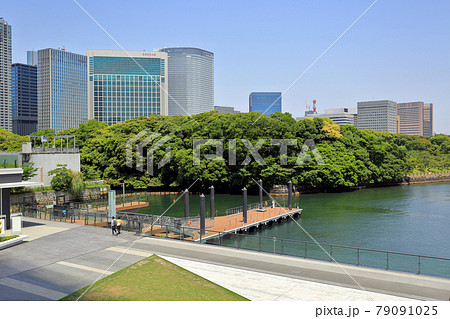 東京　竹芝の都市風景　ウォーターズ竹芝　竹芝地区船着場 79091025