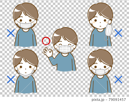 Young man wearing a mask 79091457