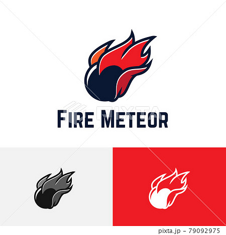 Fire Meteor Ball Comet Fall Space Game Sport Logo Fire Meteor Ball Comet Fall Space Game Sport Logo 79092975