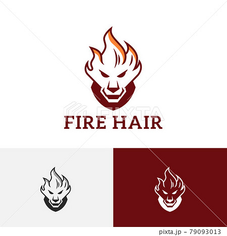 Fire Hair Tiger Lion Head Game Esport Logo Fire Hair Tiger Lion Head Game Esport Logo 79093013