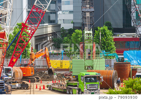 工事現場 建設現場 工事現場 建設現場 79093930