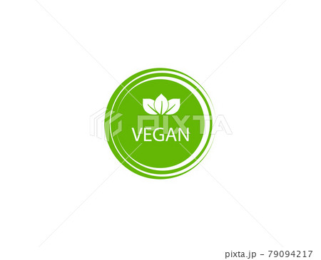 Vegan, leaf, natural icon on white background. Vector illustration. Vegan, leaf, natural icon on white background. Vector illustration. 79094217