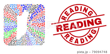 Reading Badge and Belize Map Inverted Mosaic Reading Badge and Belize Map Inverted Mosaic 79094748