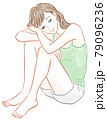 眠る女性 79096236