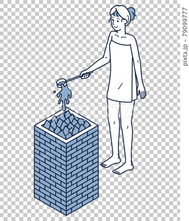 桑拿浴中享受自駕游的女性isome 桑拿浴中享受自駕游的女性isome 79099777