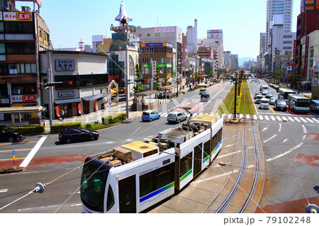 豊橋鉄道市内線、超低床電車ほっトラムの風景 豊橋鉄道市内線、超低床電車ほっトラムの風景 79102248