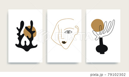 Contemporary Henri Matisse abstract vector art poster 79102302