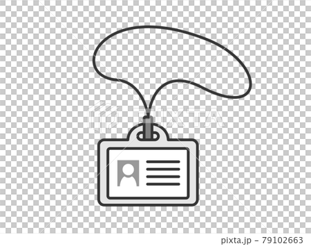 社員証ストラップのイラスト 79102663