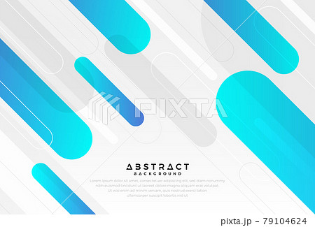 Abstract geometric white and blue color background. Gradient blue with dynamic square shapes composition. Minimalist geometric graphic. Futuristic banner templates design. Vector illustration 79104624