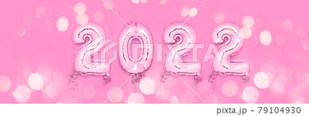 Balloon Bunting for celebration of New Year 2022 Balloon Bunting for celebration of New Year 2022 79104930