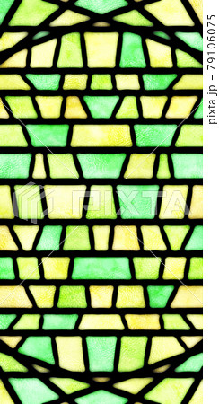 ステンドグラス 壁紙 素材 緑のイラスト素材