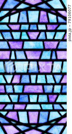 Stained Glass Wallpaper Material Cold Purple Stock Illustration