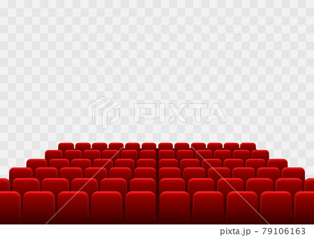 Cinema seats isolated on checkered background Cinema seats isolated on checkered background 79106163