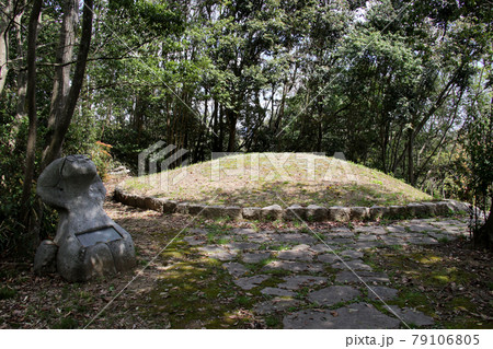 三田市　中央公園内の古墳の入り口　奈良山十二号墳を外側より望む　別アングル 79106805