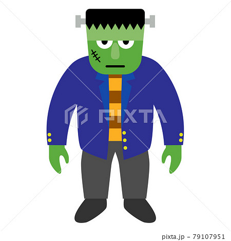 フランケンシュタイン ハロウィーン素材イラストのイラスト素材