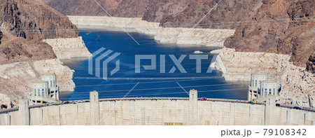 Afternoon view of the famous Hoover Dam Afternoon view of the famous Hoover Dam 79108342
