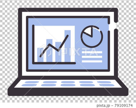 Simple line computer screen illustration_graph_1 color 79109174