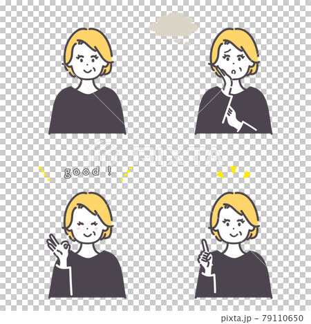 高級女性的基本姿勢插圖集 高級女性的基本姿勢插圖集 79110650