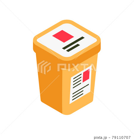 Container Isometric Icon 79110707