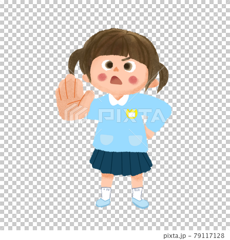 Children in a stop pose Children in a stop pose 79117128
